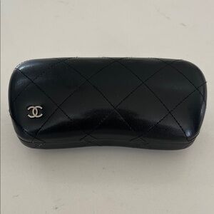 CHANEL Black Hard Sunglasses Case